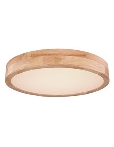 Rainer plafoniera metallo effetto legno LED IP20