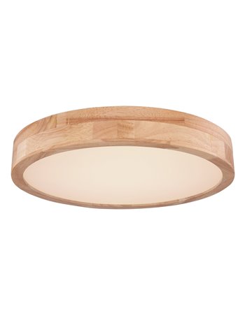 Rainer plafoniera metallo effetto legno LED IP20