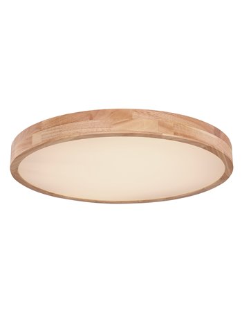 Rainer plafoniera metallo effetto legno LED IP20