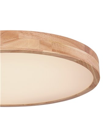 Rainer plafoniera metallo effetto legno LED IP20 Rainer plafoniera metallo effetto legno LED IP20