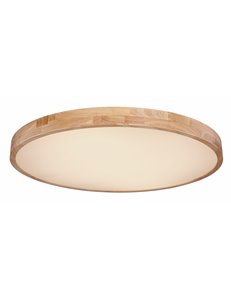 Rainer plafoniera metallo effetto legno LED IP20