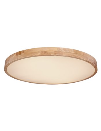 Rainer plafoniera metallo effetto legno LED IP20