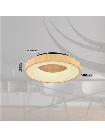 Jolli plafoniera metallo nero LED IP20