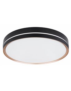 Manni plafoniera metallo nero LED IP20 2