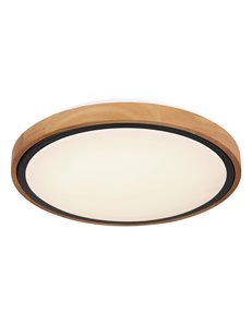 Bruno plafoniera metallo nero satinato LED IP20