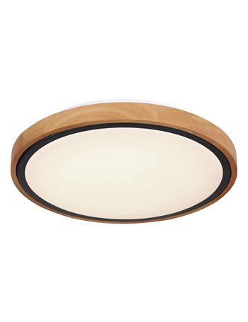 Bruno plafoniera metallo nero satinato LED IP20