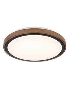 Bruno plafoniera metallo nero satinato LED IP20