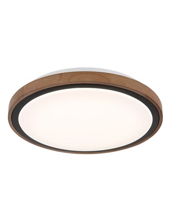 Bruno plafoniera metallo nero satinato LED IP20