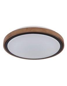 Bruno plafoniera metallo nero satinato LED IP20 2