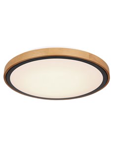 Bruno plafoniera metallo nero satinato LED IP20