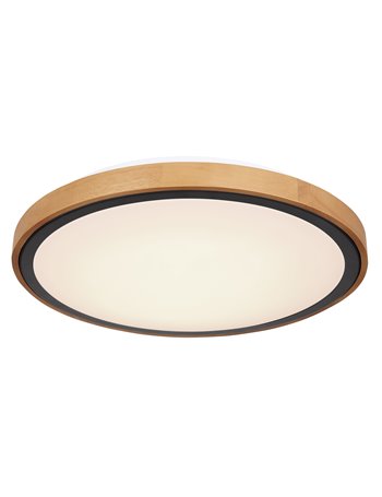 Bruno plafoniera metallo nero satinato LED IP20