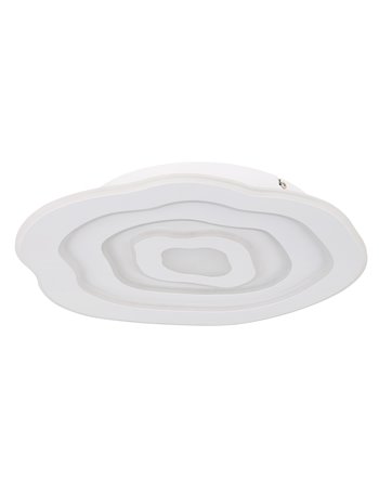 Jacks plafoniera metallo bianco satinato LED IP20 Jacks plafoniera metallo bianco satinato LED IP20
