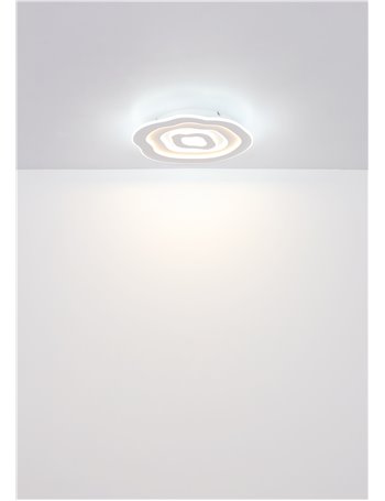 Jacks plafoniera metallo bianco satinato LED IP20 Jacks plafoniera metallo bianco satinato LED IP20