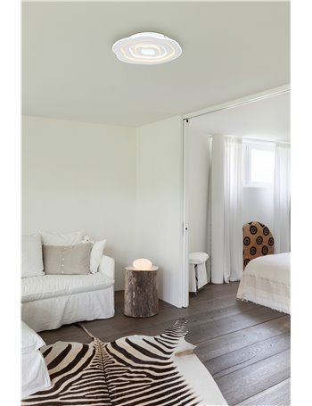 Jacks plafoniera metallo bianco satinato LED IP20 Jacks plafoniera metallo bianco satinato LED IP20