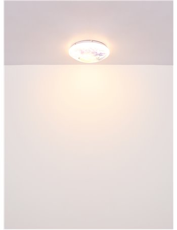 Patricia plafoniera metallo bianco LED IP20