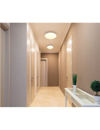 Patricia plafoniera metallo bianco LED IP20