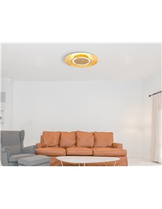 Tabea plafoniera metallo color oro LED IP20 2