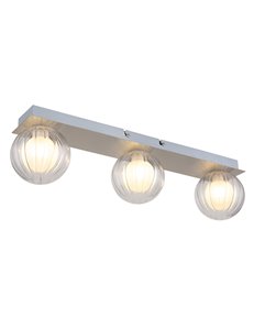 Ander plafoniera metallo nichel satinato 3x G9 LED IP44