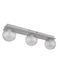 Ander plafoniera metallo nichel satinato 3x G9 LED IP44 2