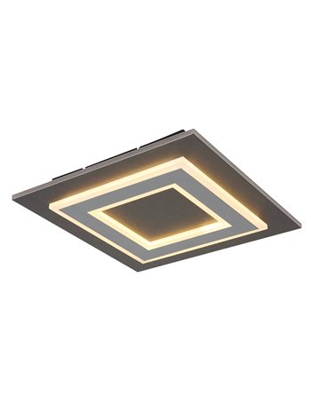 Jayden plafoniera plastica antracite spazzolato LED IP20