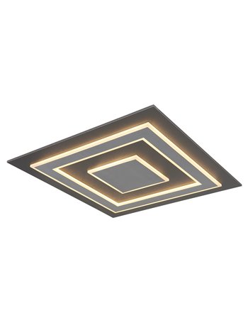 Jayden plafoniera plastica antracite spazzolato LED IP20