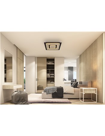 Jayden plafoniera metallo nero satinato LED IP20