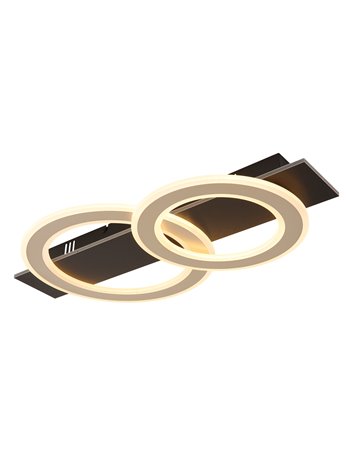 Jayden plafoniera metallo nero satinato LED IP20