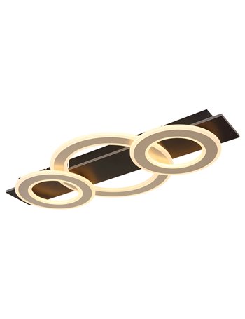 Jayden plafoniera metallo nero satinato LED IP20