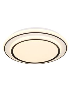 Logan plafoniera metallo bianco satinato LED IP20