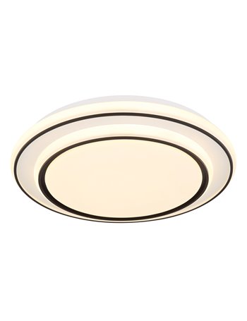 Logan plafoniera metallo bianco satinato LED IP20