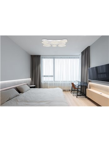 Flavetto plafoniera metallo bianco LED IP20 Flavetto plafoniera metallo bianco LED IP20