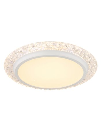 Abigail plafoniera metallo bianco satinato LED IP20