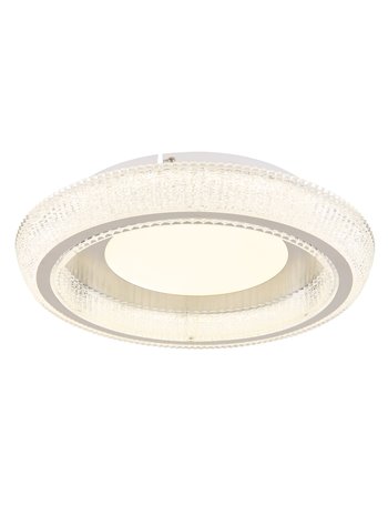Sharper plafoniera metallo bianco satinato LED IP20