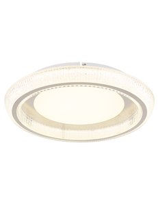 Sharper plafoniera metallo bianco satinato LED IP20