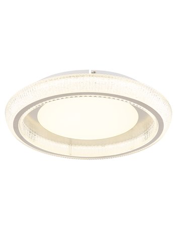 Sharper plafoniera metallo bianco satinato LED IP20