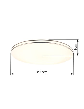 Pierre plafoniera metallo bianco LED IP20 Pierre plafoniera metallo bianco LED IP20