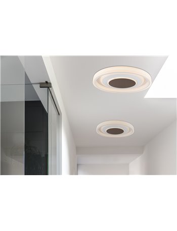Goffi plafoniera metallo bianco LED IP20 Goffi plafoniera metallo bianco LED IP20