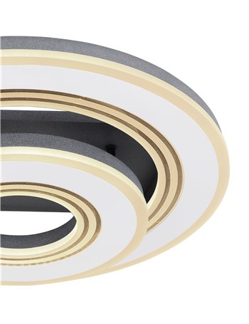 Jack plafoniera metallo bianco LED IP20