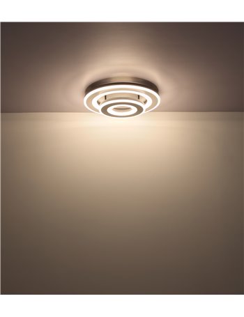 Jack plafoniera metallo bianco LED IP20