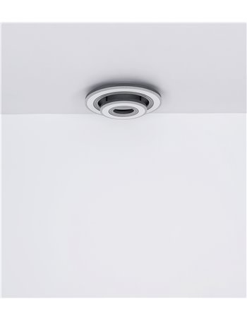 Jack plafoniera metallo bianco LED IP20
