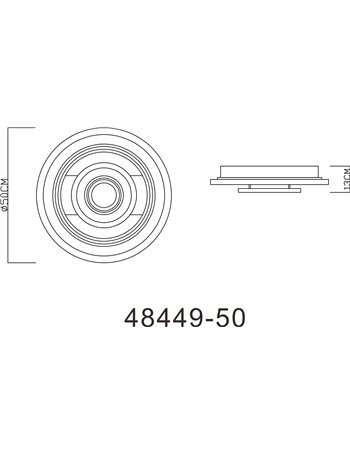 Jack plafoniera metallo bianco LED IP20