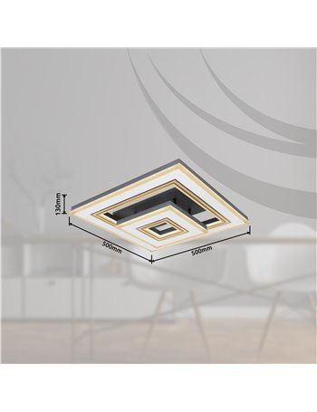 Jack plafoniera metallo bianco LED IP20