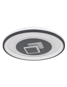 Sundi plafoniera metallo bianco LED IP20 2