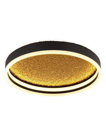 Hedi plafoniera metallo nero satinato LED IP20