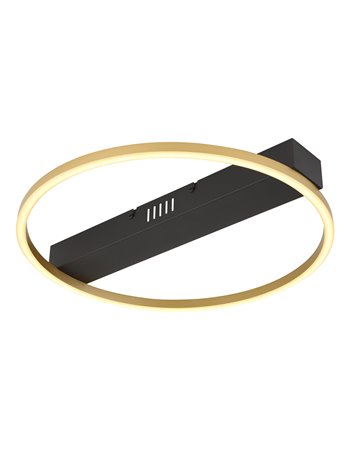 Luffy plafoniera metallo nero LED IP20