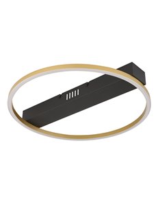 Luffy plafoniera metallo nero LED IP20 2