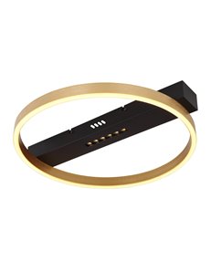 Luffy plafoniera metallo nero satinato LED IP20