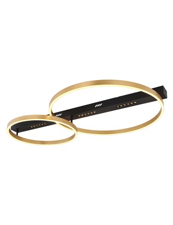 Luffy plafoniera metallo nero satinato LED IP20