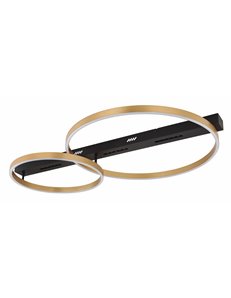 Luffy plafoniera metallo nero satinato LED IP20 2