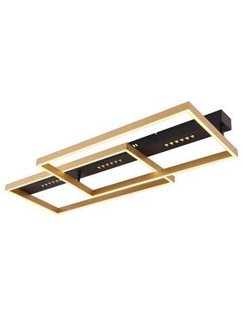 Luffy plafoniera metallo nero satinato LED IP20